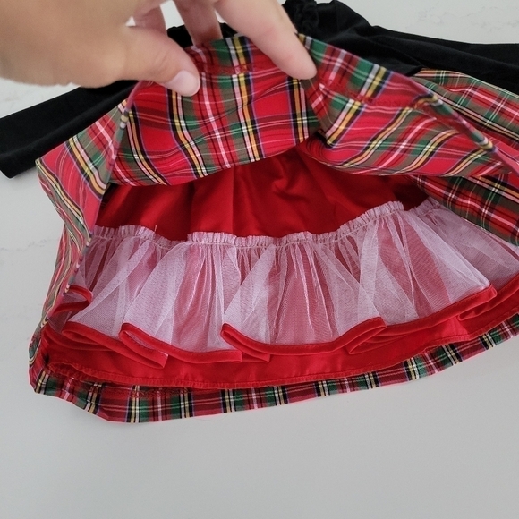 Pippa & Julie Infant Baby Christmas Party Holiday Red Plaid Dress Cardigan 3-6 M - Picture 2 of 8